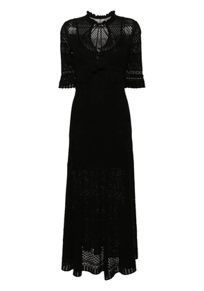Zadig&Voltaire Memphis pointelle-knit maxi dress - Black