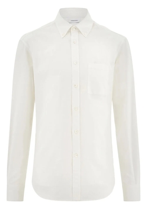 Ferragamo long sleeved cotton shirt - White