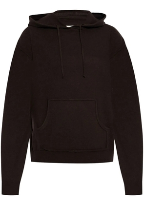Maison Margiela wool-cashmere hoodie - Brown