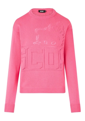 GCDS x Hello Kitty cropped jumper - Pink