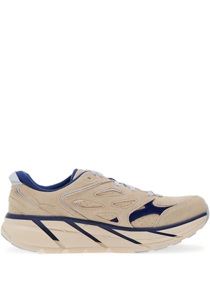 HOKA Clifton L Suede 'Oat Milk' - Neutrals