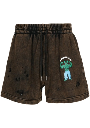 Natasha Zinko NZ Original distressed shorts - Brown