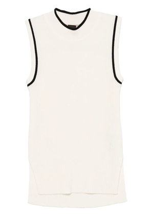 BOSS stripe-detail tank top - Neutrals