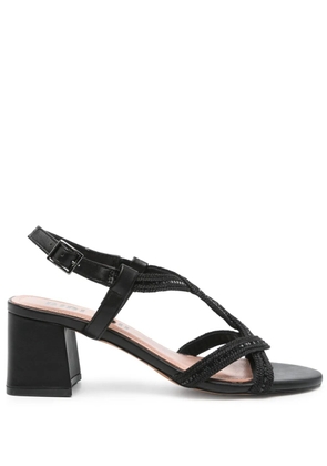 Bibi Lou 60mm rhinestone-embellished sandals - Black