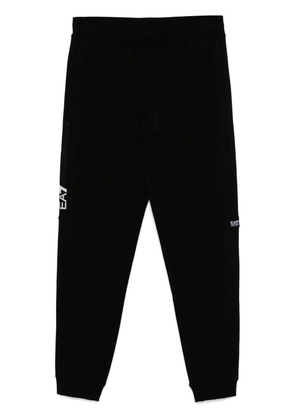 Ea7 Emporio Armani rubberised-logo sweatpants - Black