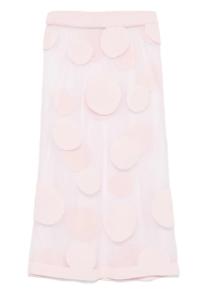Viktor & Rolf polka-dot midi skirt - Pink