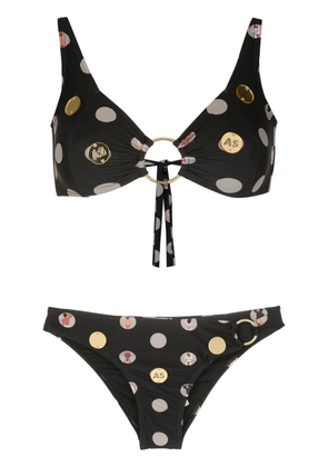Amir Slama graphic-print bikini - Black