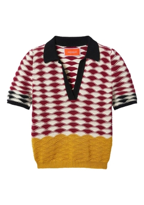 La DoubleJ Sunset polo top - White