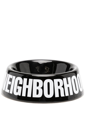 Neighborhood logo dog bowl - Black