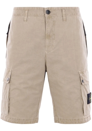 Stone Island cotton cargo shorts - Brown