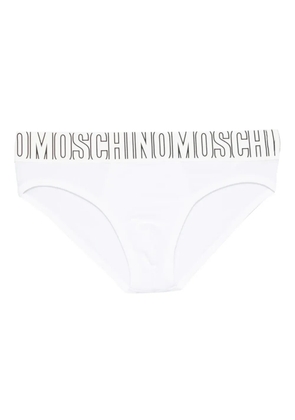 Moschino logo-waistband briefs - White
