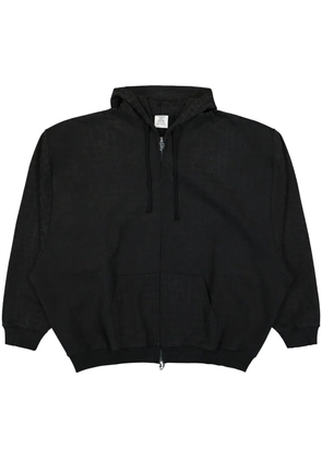 VETEMENTS monogram-print hoodie - Black