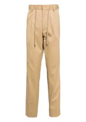 N.Peal Sorrento drawstring trousers - Neutrals