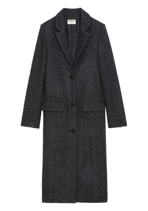 Zadig&Voltaire wool-blend single-breasted coat - Grey