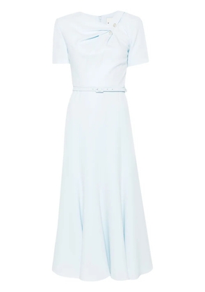 Roland Mouret belted cady midi dress - Blue