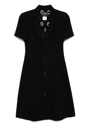 CHANEL Pre-Owned 1997 Short Sleeve Dress - Black