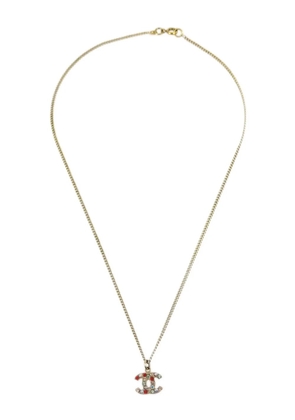 CHANEL Pre-Owned 2004 mini CC-pendant necklace - Gold