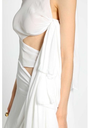 Bow Asymmetric Dress