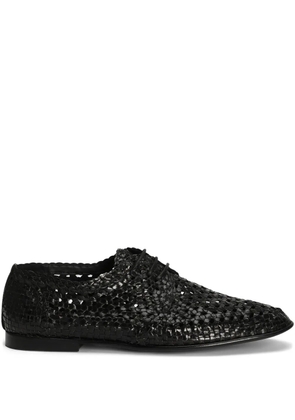 Dolce & Gabbana leather derby shoes - Black
