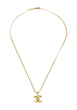 CHANEL Pre-Owned 1982 CC-pendant necklace - Gold