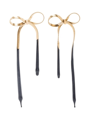 Ottolinger Laced Bow earrings - Gold