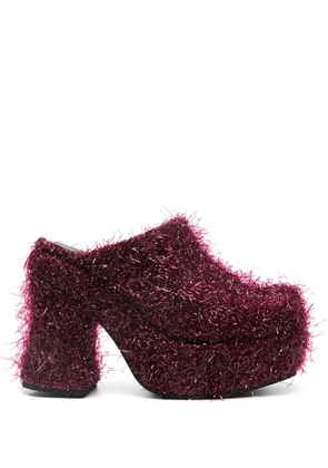 Eckhaus Latta 120mm Climax mules - Red