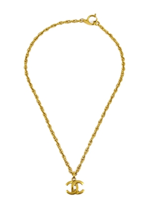 CHANEL Pre-Owned 1990-2000s CC pendant necklace - Gold