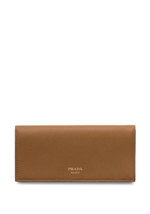 Prada leather envelope wallet - Brown
