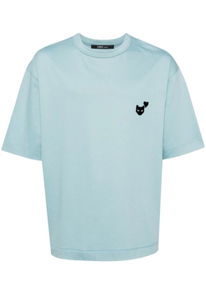 ZZERO BY SONGZIO assemblage panther T-shirt - Blue