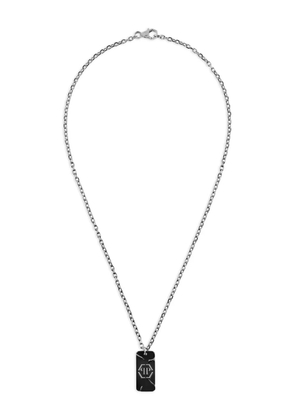 Philipp Plein Plein Tag chain necklace - Silver
