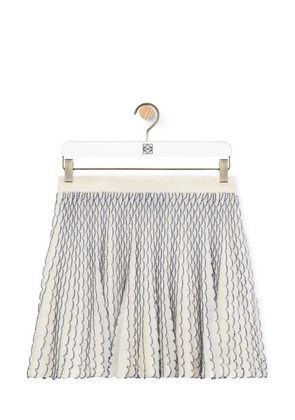 LOEWE Mini skirt in viscose - White