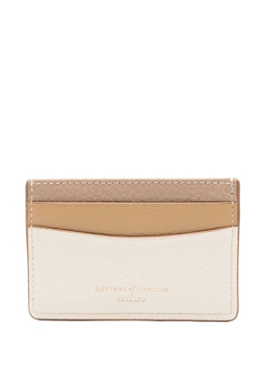 Aspinal Of London leather card holder - Neutrals