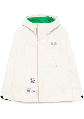 AAPE BY *A BATHING APE® logo-patch jacket - White