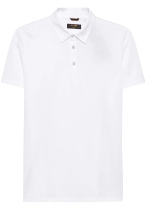 Moorer cotton polo shirt - White