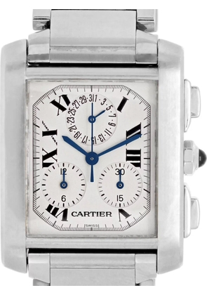 Cartier pre-owned Tank Francaise 28mm - White