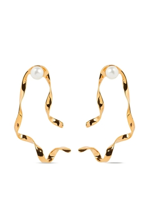 DRIES VAN NOTEN wave stud earrings - Gold