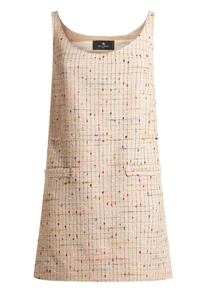 ETRO bouclé mini dress - Neutrals