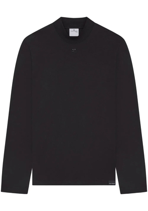 Courrèges Volcano logo-appliqué sweatshirt - Black