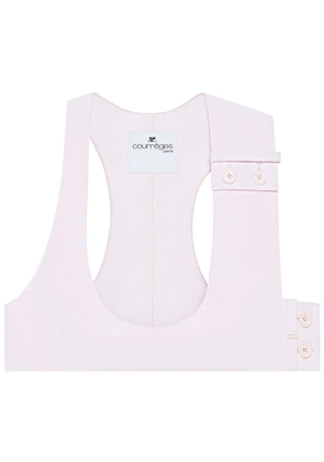 Courrèges racerback crop top - Pink