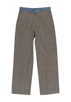 OUR LEGACY check-print chino trousers - Brown