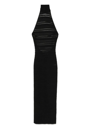 ANDREĀDAMO ribbed-knit midi dress - Black