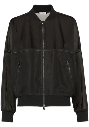 Brunello Cucinelli monili bomber jacket - Black