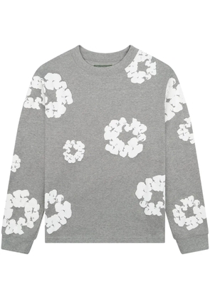 Denim Tears wreath long sleeve T-shirt - Grey