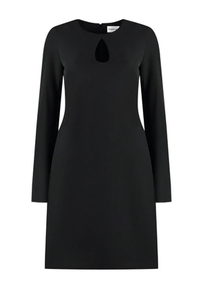 P.A.R.O.S.H. keyhole-neckline midi dress - Black