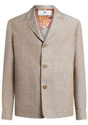 ETRO linen blazer - Neutrals