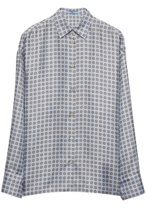 Prada floral print shirt - Blue