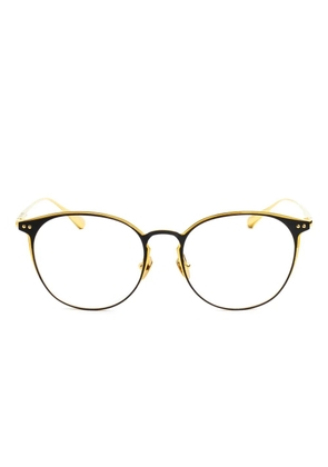 Linda Farrow round-frame glasses - Gold