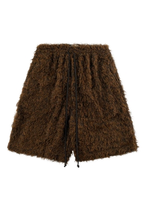 Song For The Mute elasticated 'Black' shorts - Brown