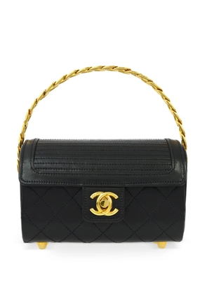 CHANEL Pre-Owned 1985-1990 diamond-quilted flap handbag - Black