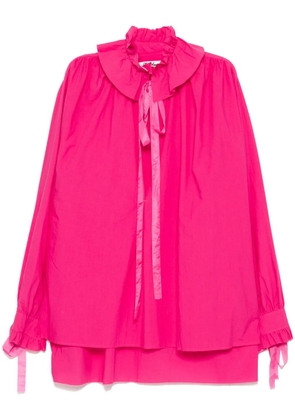 midorikawa raw edge blouse - Pink